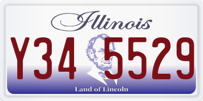 IL license plate Y345529