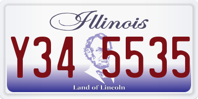 IL license plate Y345535
