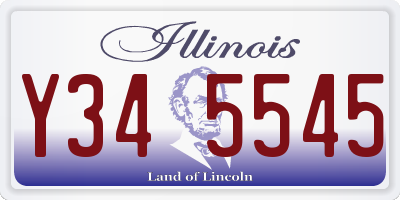 IL license plate Y345545