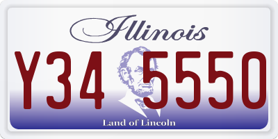 IL license plate Y345550