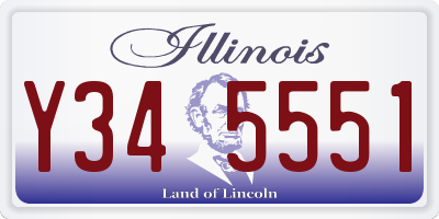 IL license plate Y345551