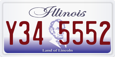 IL license plate Y345552