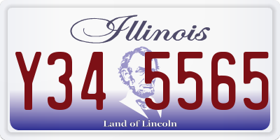 IL license plate Y345565