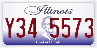 IL license plate Y345573