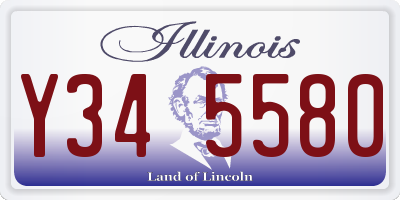 IL license plate Y345580