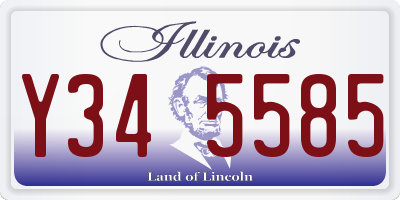 IL license plate Y345585