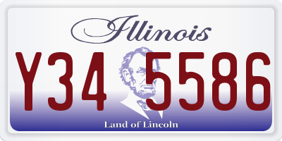 IL license plate Y345586