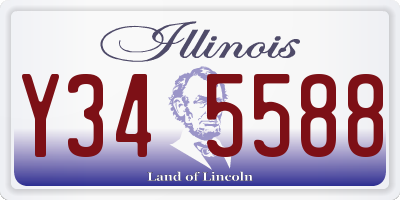 IL license plate Y345588
