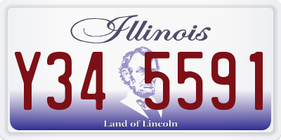 IL license plate Y345591