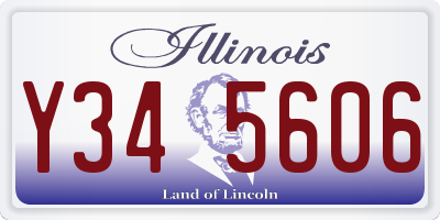 IL license plate Y345606