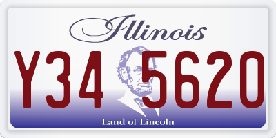IL license plate Y345620