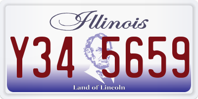 IL license plate Y345659