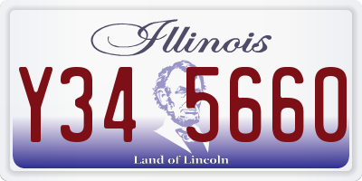 IL license plate Y345660
