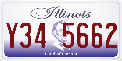 IL license plate Y345662
