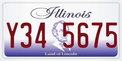 IL license plate Y345675
