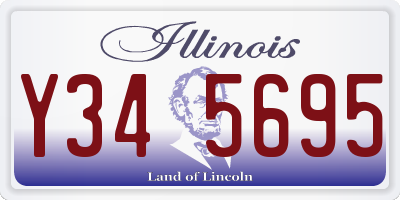 IL license plate Y345695