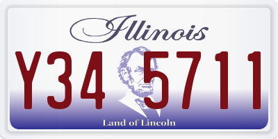 IL license plate Y345711