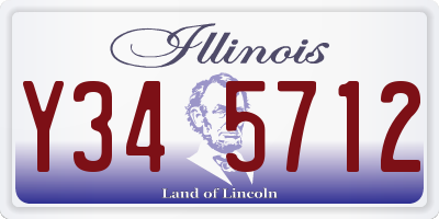 IL license plate Y345712