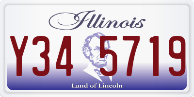 IL license plate Y345719