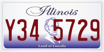 IL license plate Y345729