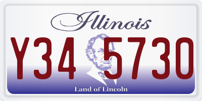 IL license plate Y345730