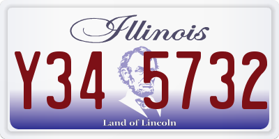IL license plate Y345732
