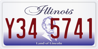 IL license plate Y345741