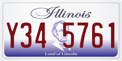IL license plate Y345761