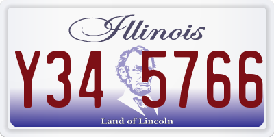 IL license plate Y345766
