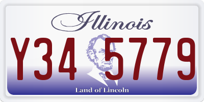 IL license plate Y345779