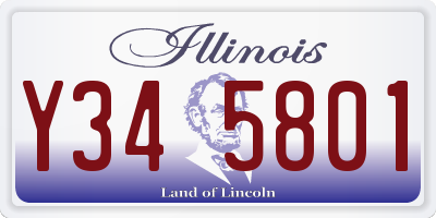 IL license plate Y345801