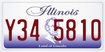 IL license plate Y345810