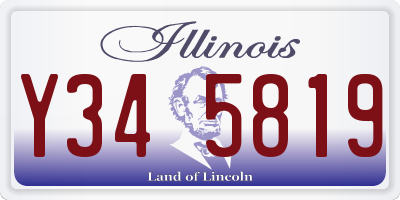 IL license plate Y345819