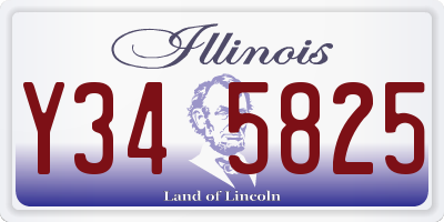 IL license plate Y345825