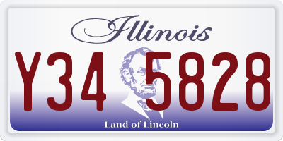 IL license plate Y345828