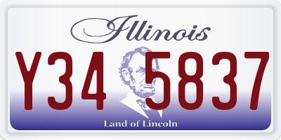 IL license plate Y345837
