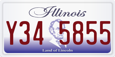 IL license plate Y345855
