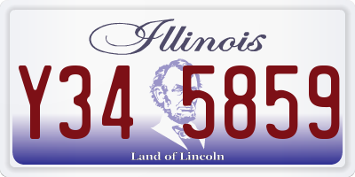 IL license plate Y345859