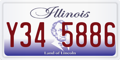 IL license plate Y345886