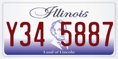 IL license plate Y345887
