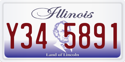 IL license plate Y345891