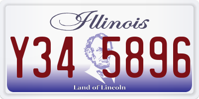 IL license plate Y345896