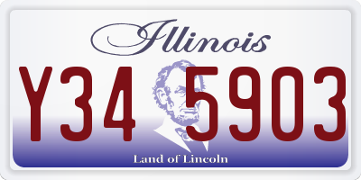 IL license plate Y345903