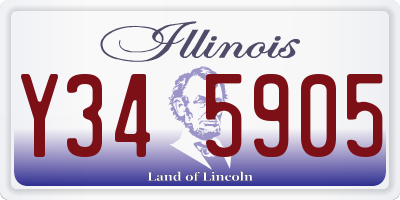 IL license plate Y345905