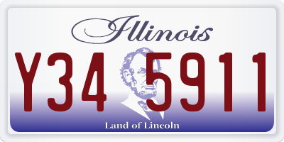 IL license plate Y345911