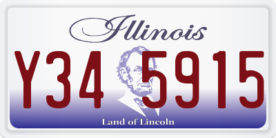 IL license plate Y345915