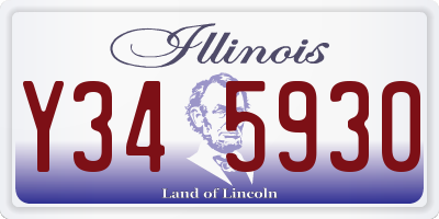 IL license plate Y345930