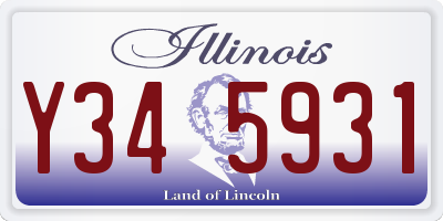 IL license plate Y345931