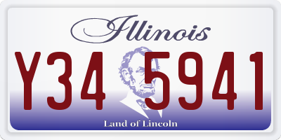 IL license plate Y345941