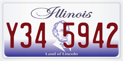 IL license plate Y345942